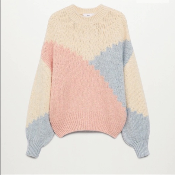 Mango multicolor pastel sweater - Picture 3 of 5